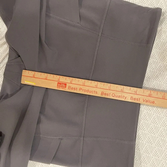 ATHLETA Meshblock Stash Pocket Salutation Tights Gray Blue Size Small - Picture 10 of 13